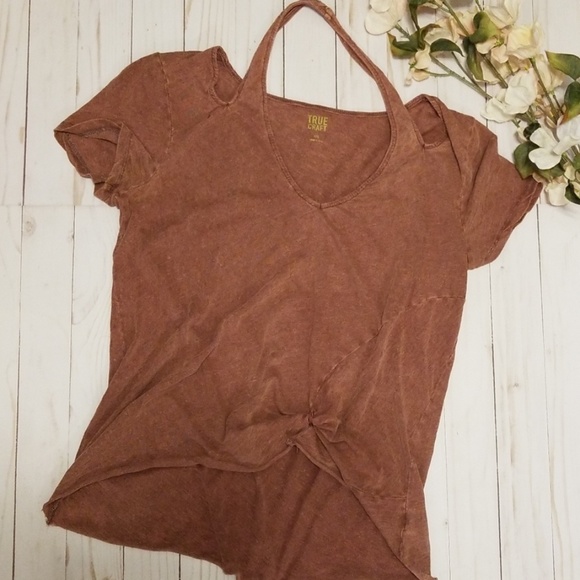 True Craft Tops - 5/$25 True Craft Mauve Halter Tee